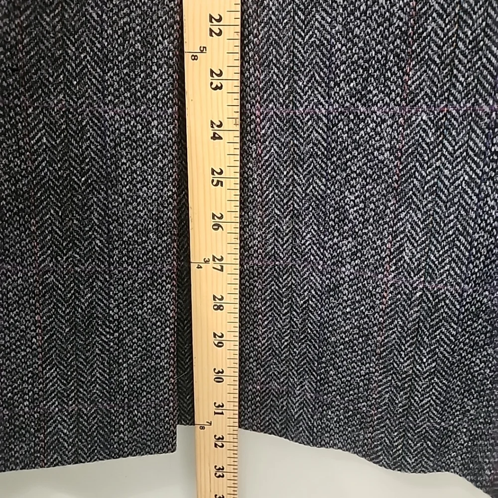 Vintage Cricketeer 44R Wool Herringbone Blazer Sport Coat Gray Brown Tweed USA